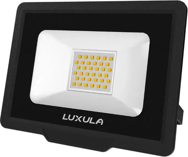 LUXULA LED Fluter 30W Außenstrahler Schwarz IP65 4000K Neutralweiß 3000lm - Bild 1
