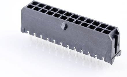 Molex Einbau-Stiftleiste Standard 24-polig in Schwarz mit Goldkontakten Rastermaß 3.00 mm 430452413 - Bild 1