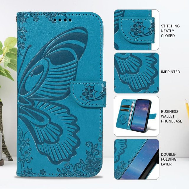 Leder Wallet Hülle für Samsung Galaxy S26 S25 S24 S23 S22 S21 S20 Ultra FE S10 Plus in Türkis - Bild 1
