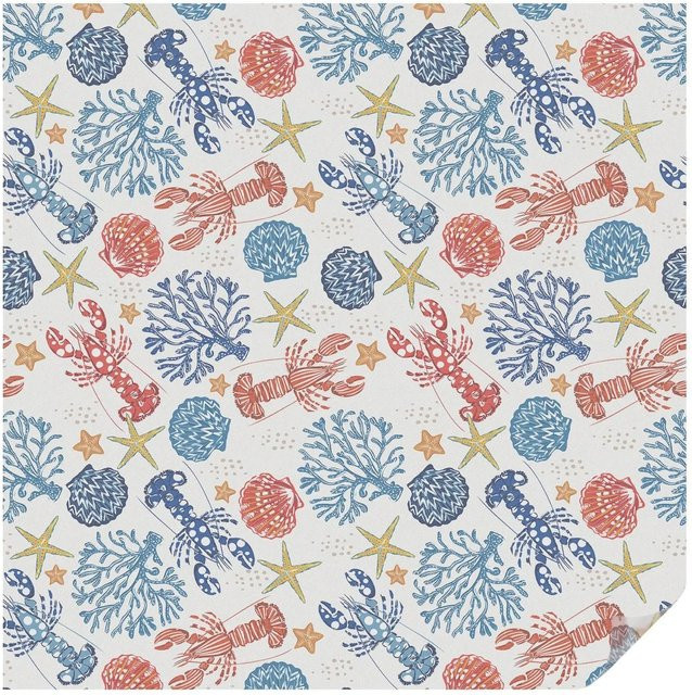 Tulup Fensterfolie Krebskorallen Sichtschutzfolie Weiß, B x H: 100 x 100 cm - Bild 1