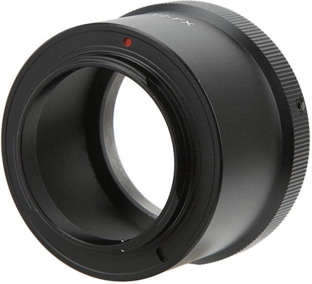 Koogeelife T2-FX Adapterring aus Aluminiumlegierung für T2-Mount Objektive auf Fuji FX-Mount Kameras, Schwarz - Bild 1