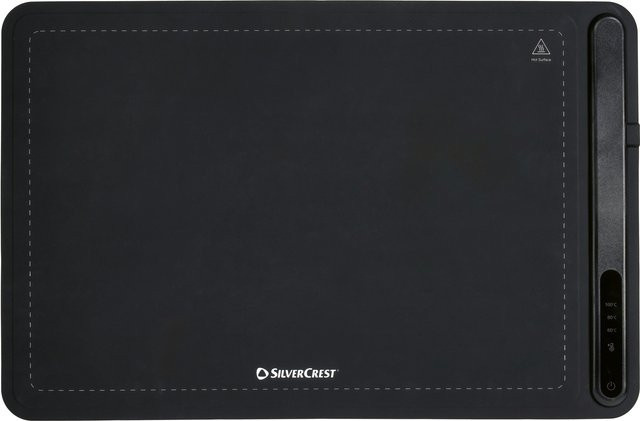 SILVERCREST Elektrische Silikon-Wärmematte in Schwarz mit Warmhaltefunktion und Überhitzungsschutz - Bild 1