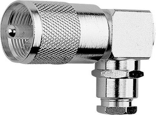 Telegärtner UHF-Steckverbinder Stecker gewinkelt 50 Ohm in Silber - Bild 1