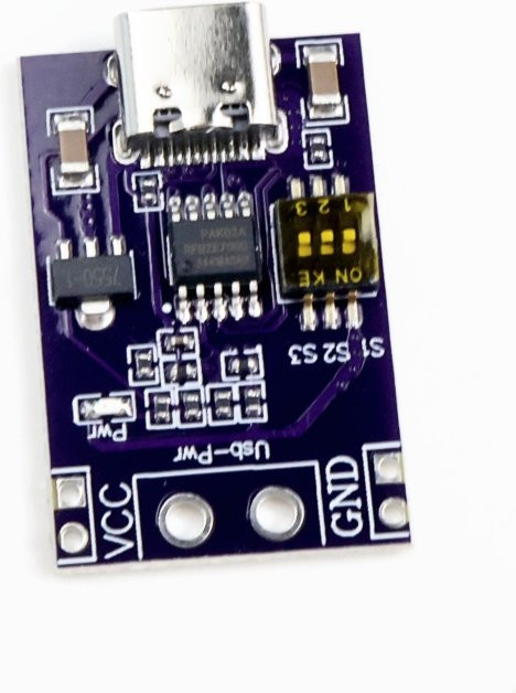 PD/QC/AFC USB-C Schnellladegerät mit Trigger-Funktion für Smartphone-Schnellladung und Festspannungsausgang 5V 9V 12V 15V 20V - Bild 1