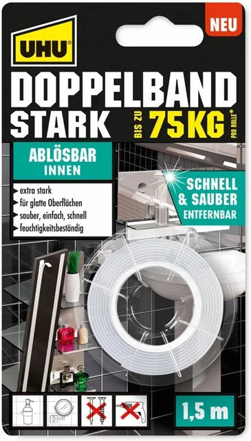 UHU Doppelband Stark transparent und ablösbar - Bild 1
