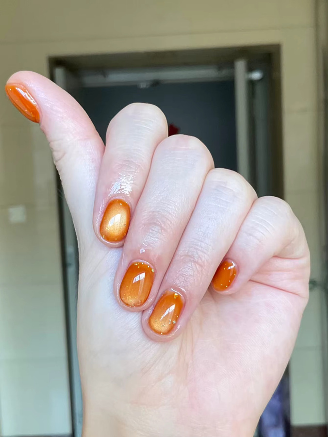 MISS SHAKA Nagellack, Orange, Cat Eye Gel - Bild 4