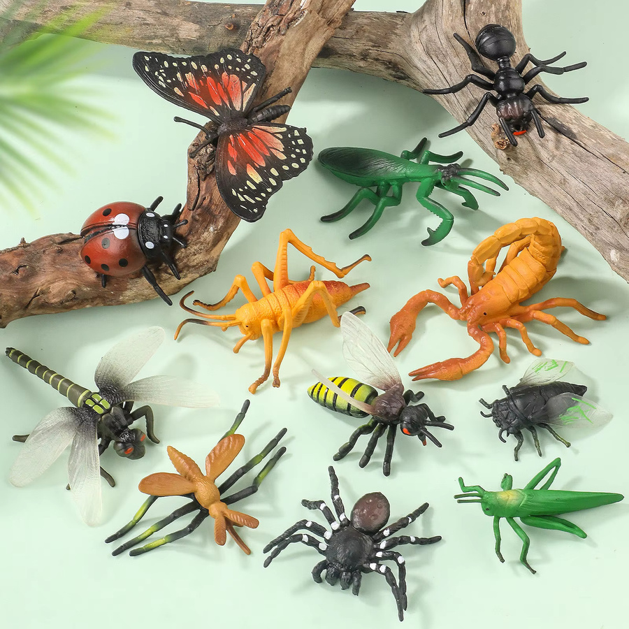 XIALIBAOMOWAN Mini-Insekten- und Tiermodell-Set, Actionfiguren, Lernspielzeug - Bild 3