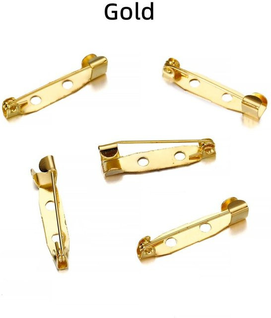 LuckLuckgo Brosche Clip Basis Pins, Beige, Damen - Bild 1