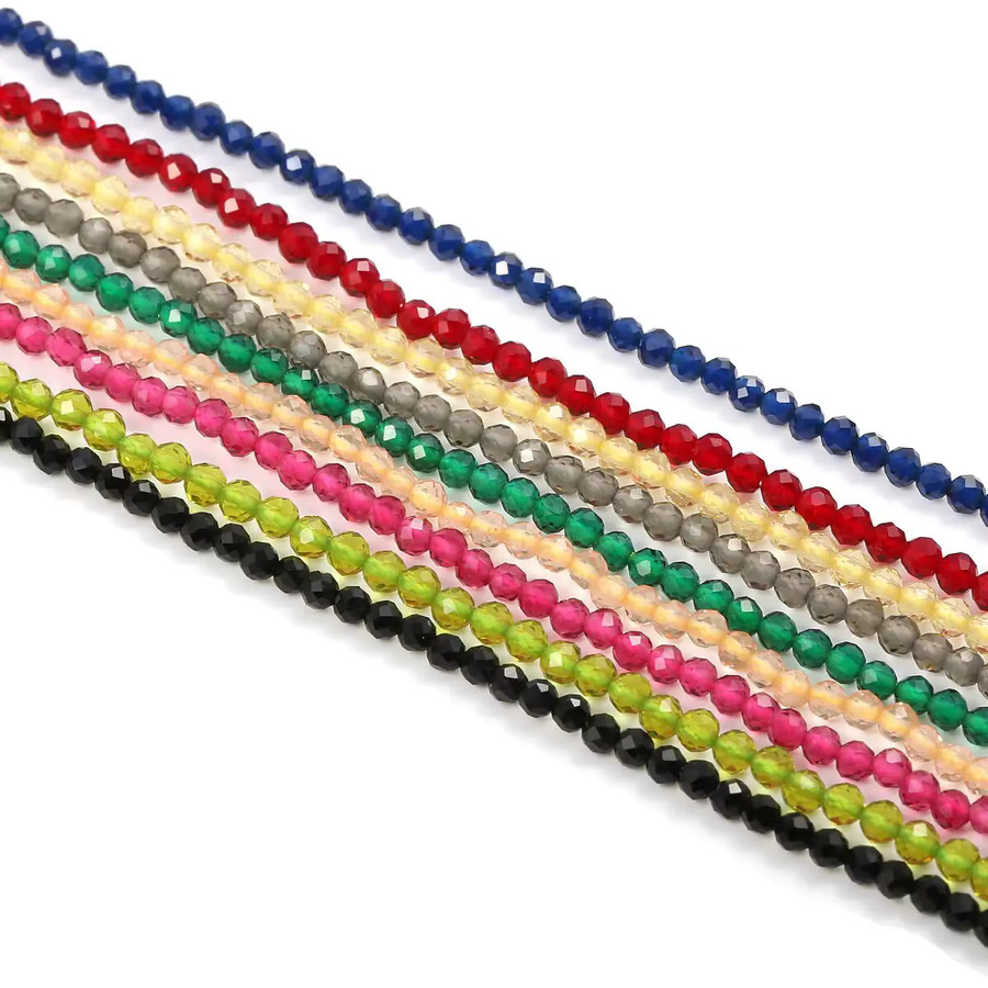 Spinell Spacer Perlen, Mehrfarbig, 2/3 mm, Unisex - Bild 1
