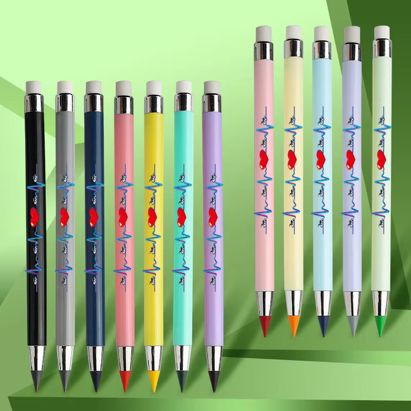 Life Guardian 12-teiliges Set ewige Bleistifte mit medizinischem EKG-Design in Mehrfarbig, ideal als Geschenk für Pflegekräfte - Bild 3