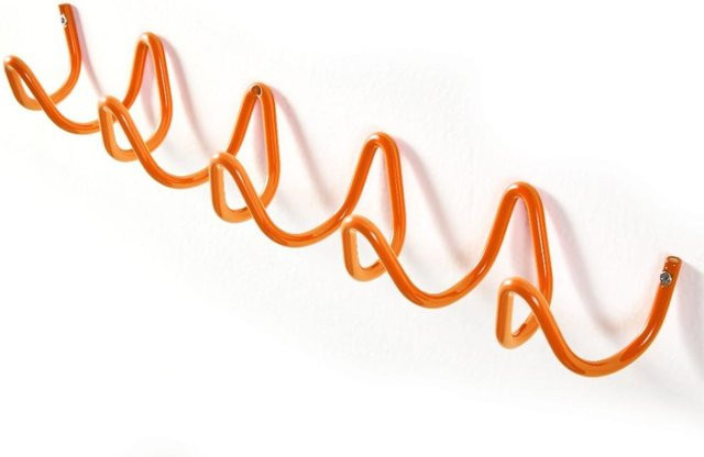 Wandhaken Jianyou aus Metall in Orange mit 5 Haken für den Eingangsbereich - Bild 1