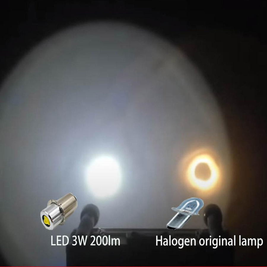 4er Set LED Ersatzbirnen E10 für Taschenlampen und Notlicht in Cool White - Bild 3