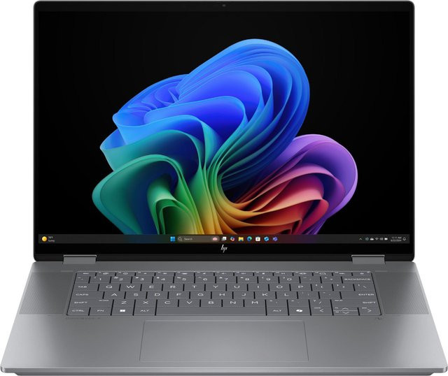 HP OmniBook X Flip Next Gen AI 2in1 Convertible, Meteor Silver, 16 Zoll 2K, AMD Ryzen AI 5 340, 16 GB RAM, 1 TB SSD - Bild 1