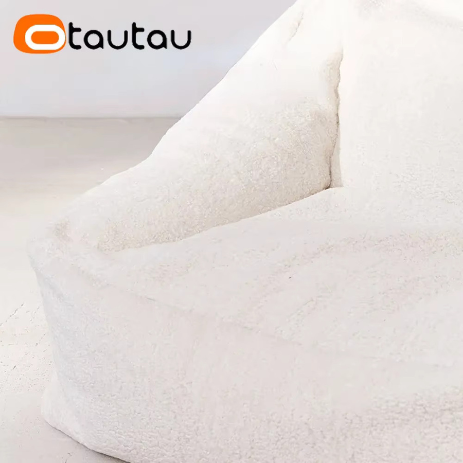 Otautau Sitzsack Abdeckung aus Fleece in Beige für Erwachsene ohne Füllung - Bild 2