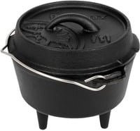 Petromax Dutch Oven FT1 Feuertopf aus Gusseisen in Schwarz mit 1,1 l Fassungsvermögen - Bild 1
