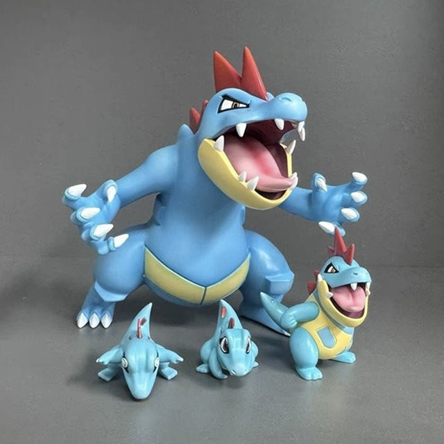 Bandai Pokémon Mon Totodile Croconaw Feraligatr Action Figure, Modell Spielzeug - Bild 1