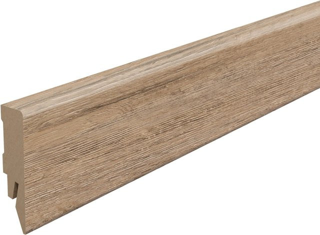 Egger Sockelleiste L640 für Parkett in Eiche Dunkel Braun mit Clip-Befestigung - Bild 1