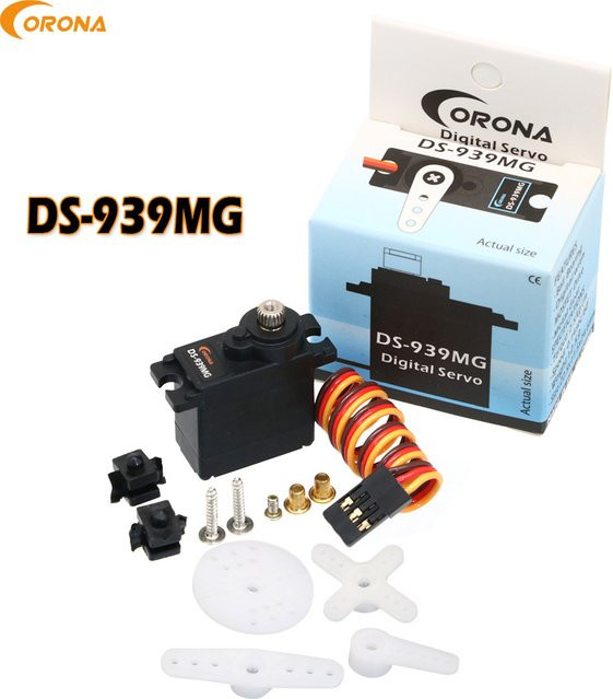 Corona DS939MG Digitales Lenkgetriebe, Mikro-Metallgetriebe-Servo, Zubehör - Bild 1