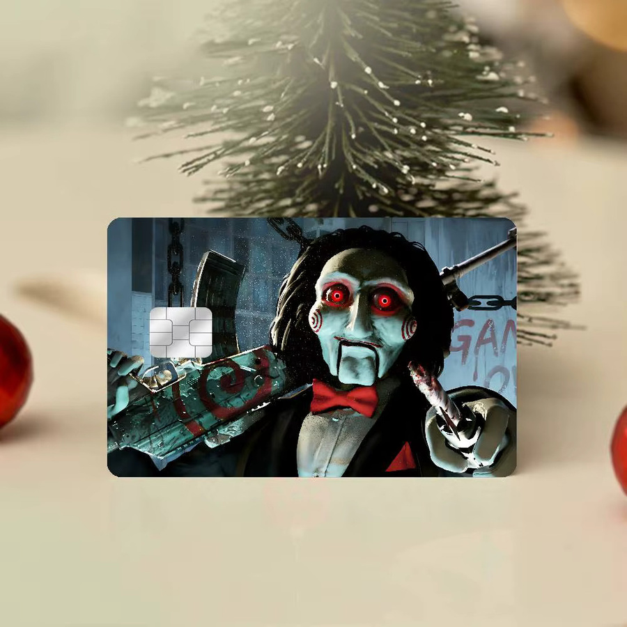 Potdemiel Horrorfilm Saw Anime Aufkleber Set Multicolor Wasserdicht für Kreditkarten und Buspässe - Bild 5