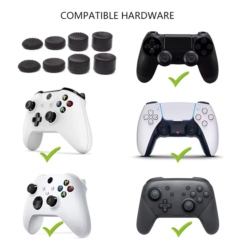 DATA FROG L2 R2 Trigger Extender mit D-Pad-Tastenkappe für PS5-Controller in Schwarz und Transparent - Bild 5