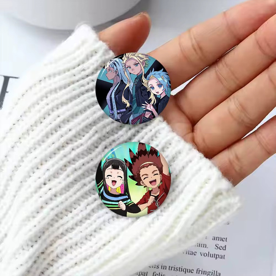 Mesuca Brosche, Anime Beyblades Burst Battle, Bunt, Rund - Bild 4