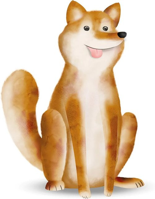 Komar Wandbild Cute Dog, Paper Poster, Multicolor, Breite: 50 cm, Höhe: 70 cm - Bild 1