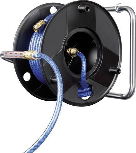 Brennenstuhl Druckluftschlauchtrommel Anti Twist mit 20 m Schlauch, 15 bar, blau/steel - Bild 1