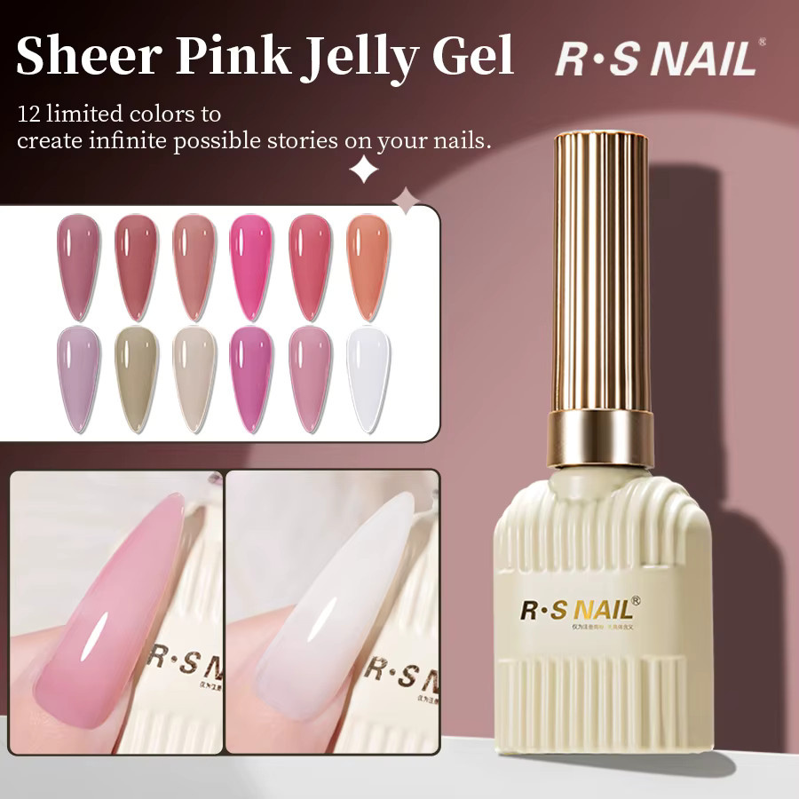 RS NAIL Jelly Gel-Nagellack, Sommer-Nude-Rosa, 10 g - Bild 2