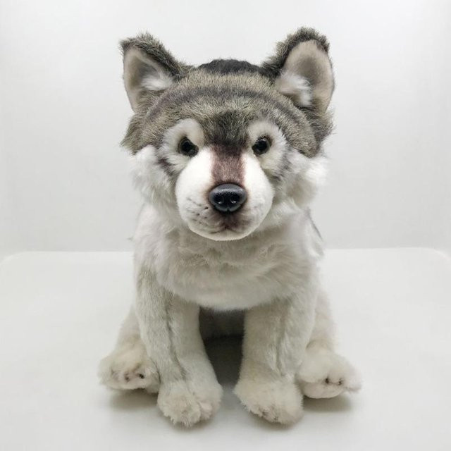Kidsly Wolfshund Plüschtier, grau, 38cm - Bild 1