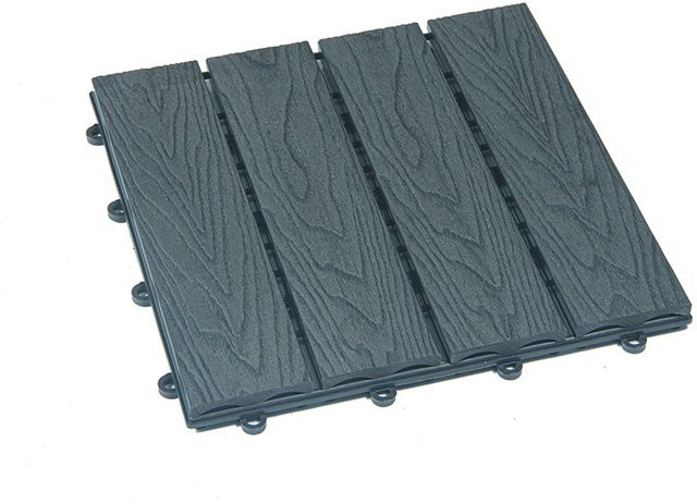 Home Deluxe WPC Klickfliesen Bavaro Premium Anthrazit, B/T/H: 30 x 30 x 2,2 cm - Bild 1