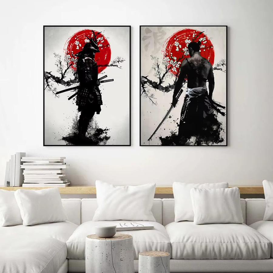 YUTTEE 5D Diamantmalerei DIY Set Aquarell Japanische Samurai Ninja Mosaik Kreuzstich in Multicolor - Bild 2