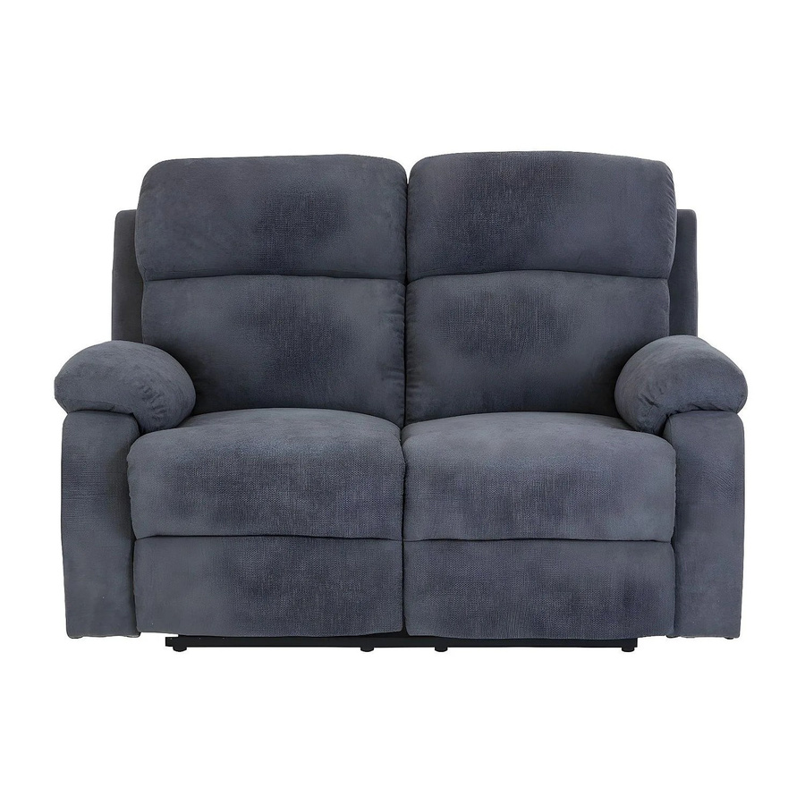 Vente-unique Relaxsofa Tolzano in Anthrazitgrau mit Stoffbezug, Breite: 146 cm - Bild 2