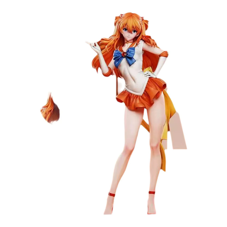 EDS Studio Evangelion Asuka Figur Sailor Venus Ver., Actionfigur, 30cm - Bild 3
