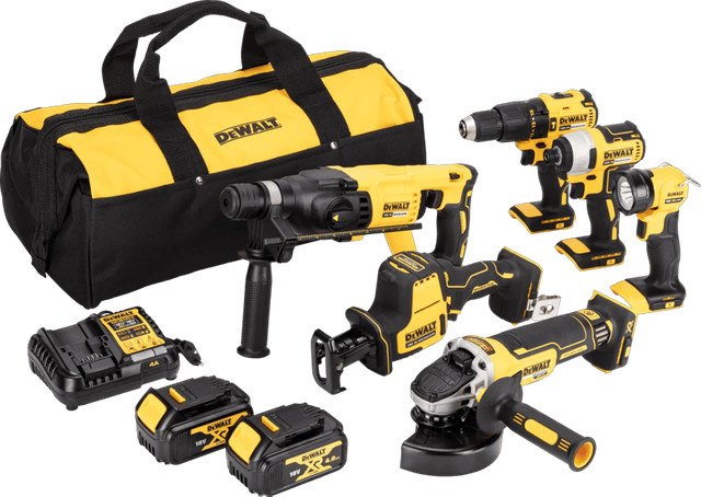 DeWalt DCK607M2-QW Kombiset mit Akku in Gelb - Bild 1
