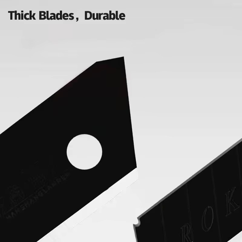 DTBD Austauschbare Metall Messer Klingen 18mm aus gehärtetem Stahl in Silber für Kunsthandwerk und Schule - Bild 2