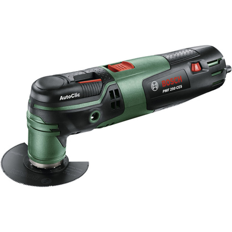 Bosch Multifunktionswerkzeug PMF 250 CES mit Zubehör und Koffer in Grün/Schwarz - Bild 4