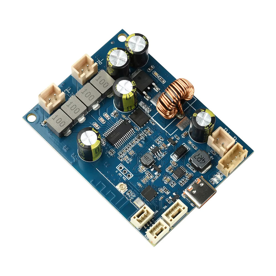 Diymore Bluetooth Verstärkerplatine mit USB-C Ladefunktion und einstellbarer Abstimmung 2 x 25 W, Blau - Bild 3