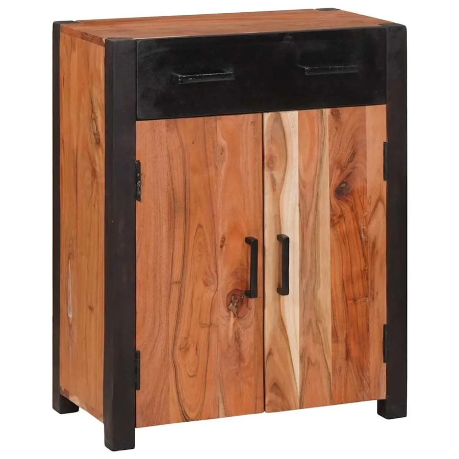 vidaXL Sideboard aus Akazie Massivholz in Braun, B/T/H: 55 x 30 x 75 cm - Bild 2