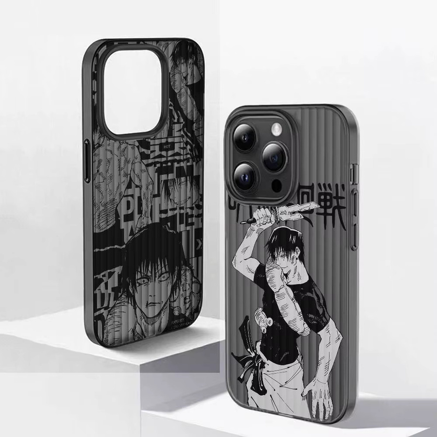 Jujutsu Kaisen Toji Fushiguro Handyhülle mit Wellenmuster für iPhone 17 Air 16 15 14 13 12 11 Plus Pro Max Matte Cover - Bild 2