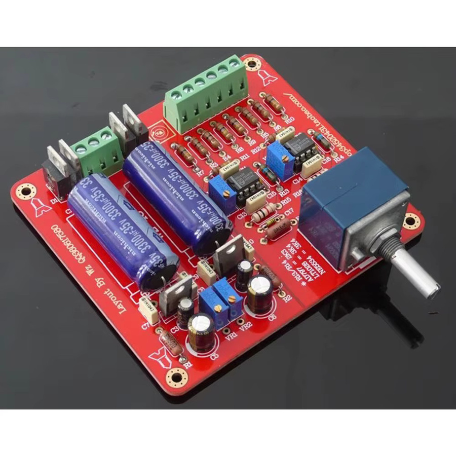YJCO WZ-48 MBL-6010 Vorverstärker Platine mit NE5534 Single Op Amp in Rot - Bild 2