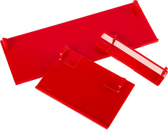 3er-Set JETTING Memory-Karten-Abdeckungen in Rot für die Wii-Konsole als Ersatzteile und Zubehör - Bild 1