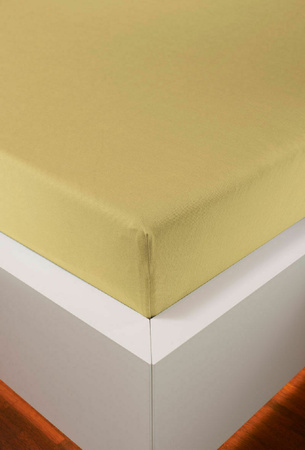 Bellana Jersey-Kissenbezug für Seitenschläferkissen aus Baumwolle, Farbe: Beige/Gelb, B x L: 40 x 140 cm
