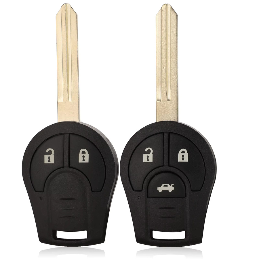 Jingyuqin Smart Flip Folding Remote Key Case Shell Styling Fob für Nissan Cube Micra Qashqai Juke in Schwarz - Bild 2