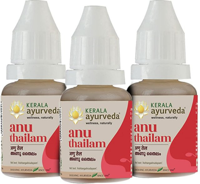 KERALA Ayurveda Anu Thailam Nasya-Öl, 3 x 10 ml, Unisex - Bild 1