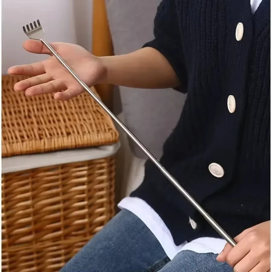FODRK Teleskop-Rückenkratzer, Edelstahl, Unisex - Bild 3