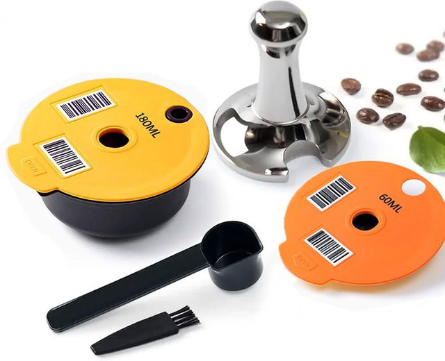 Wiederverwendbare Tassimo Kaffeekapseln von Bosch mit Silikondeckelkappe für nachfüllbare Kaffeefilter Pods - Bild 1