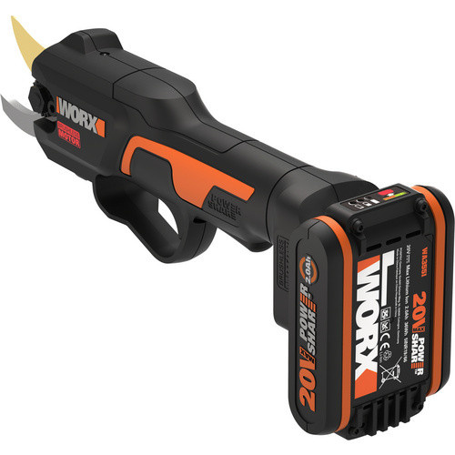 Worx Akku-Astschere WG330E.9 PowerShare 20 V Solo mit 25 mm Klingenlänge in Schwarz-Orange - Bild 3