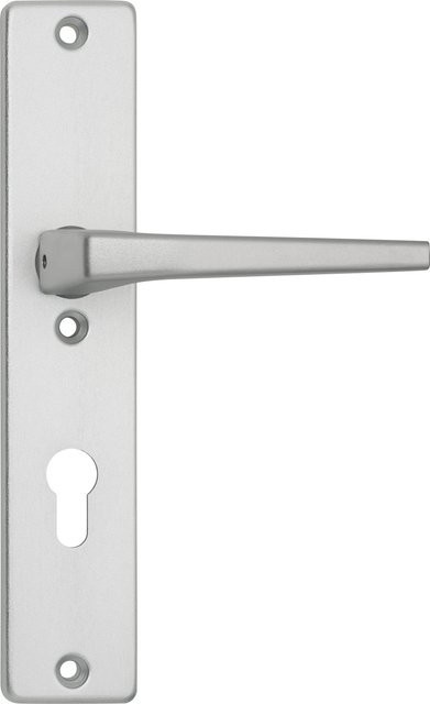 Abus Schutzbeschlag aus Metall in Silber eloxiert für Türstärken von 32 mm bis 47 mm - Bild 1