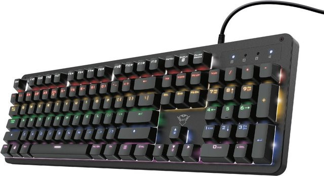 Trust GXT 863 Mazz Mechanische Gaming-Tastatur in Schwarz - Bild 1