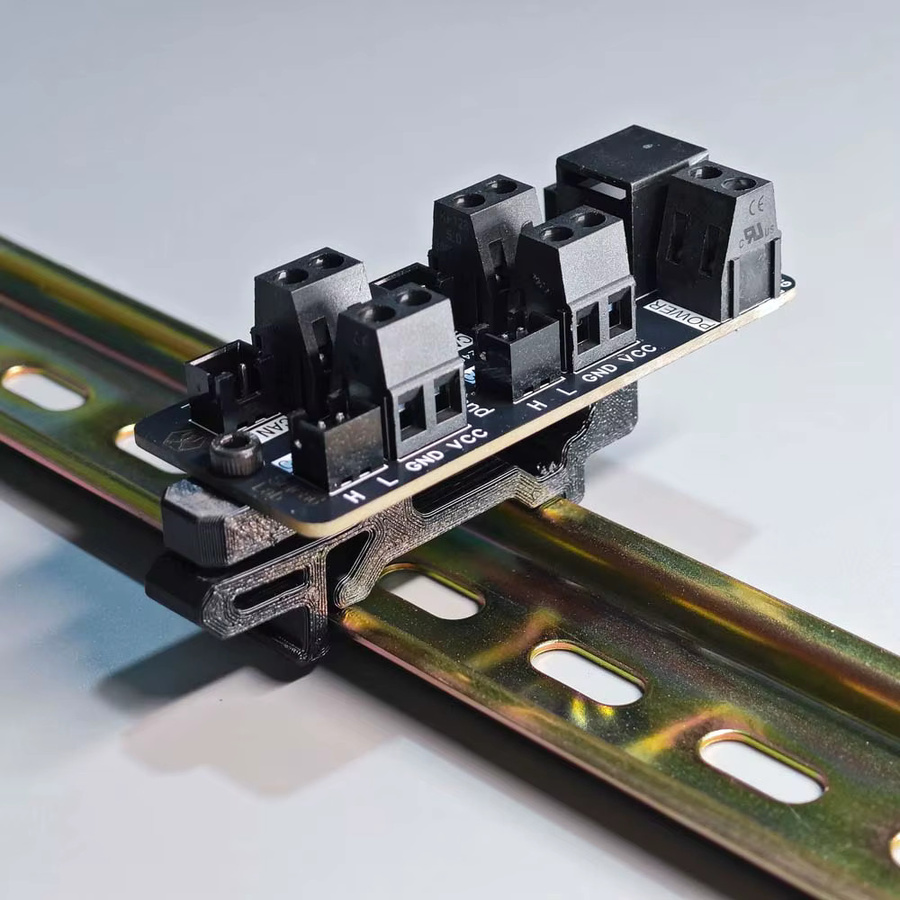 Seleadlab CANBus Erweiterungsboard für Klipper 3D-Drucker in Schwarz mit RJ11-Anschluss und DIN-Schienen-Montage - Bild 3
